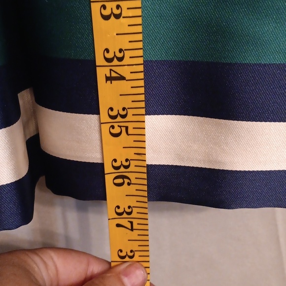 Eliza J Green and Blue Fit and Flare Mini Dress Size 10 - Picture 8 of 8